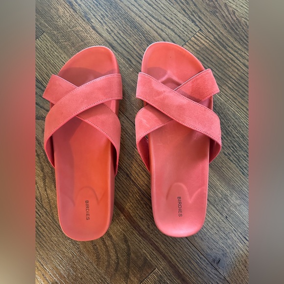 Birdies The Robin slide sandals in persimmon - Picture 4 of 7